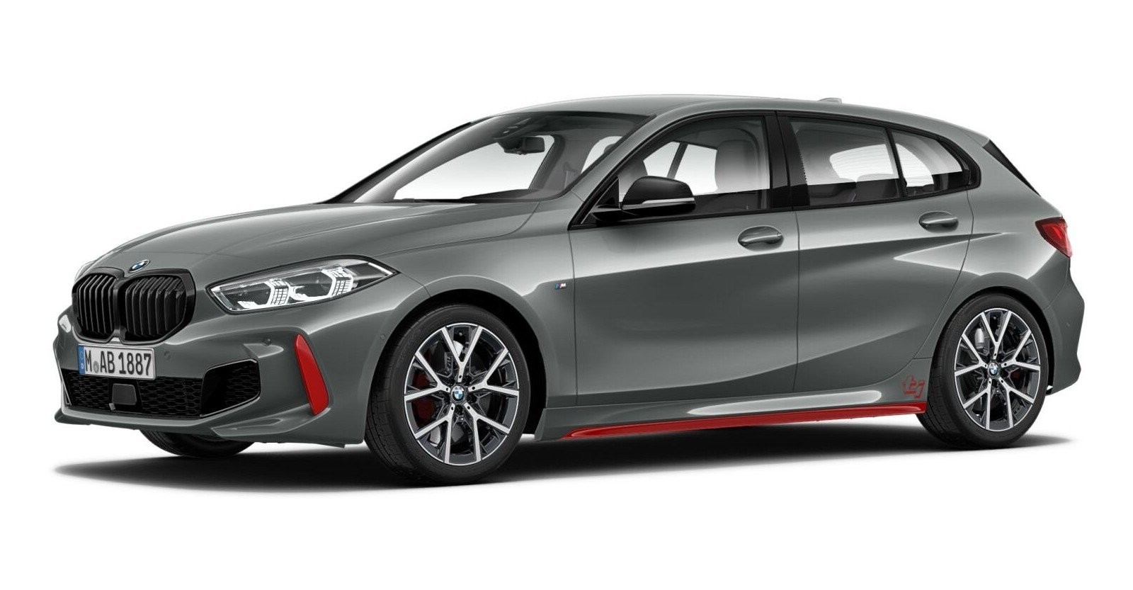 BMW BMW 1er in Grau von vorne