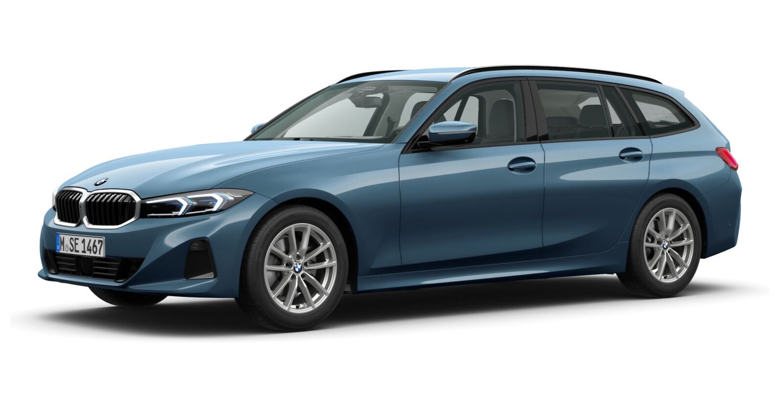 BMW BMW 3er in Blau von vorne