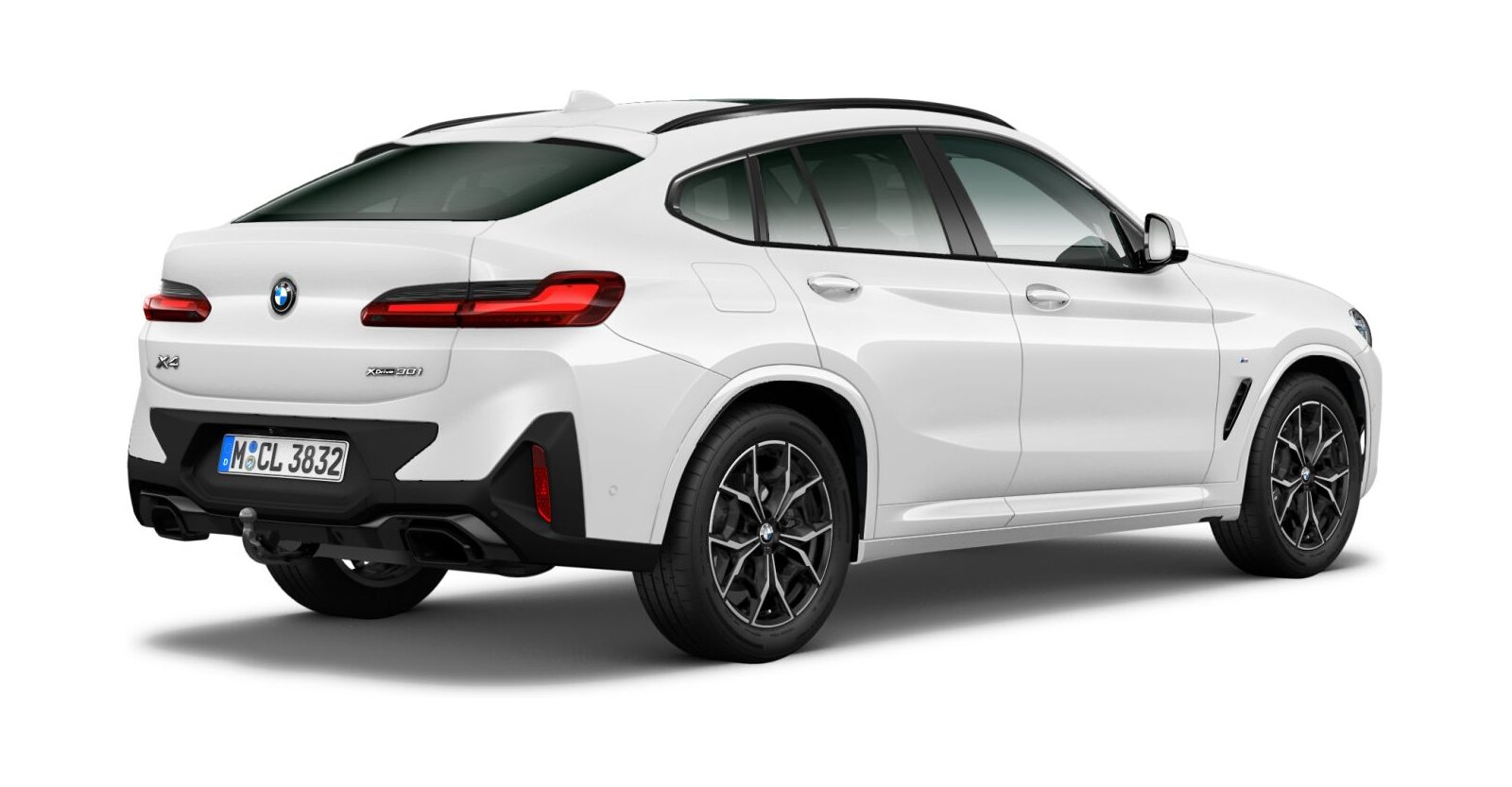 BMW BMW X in Weiß von hinten BMW BMW X in Weiß von hinten