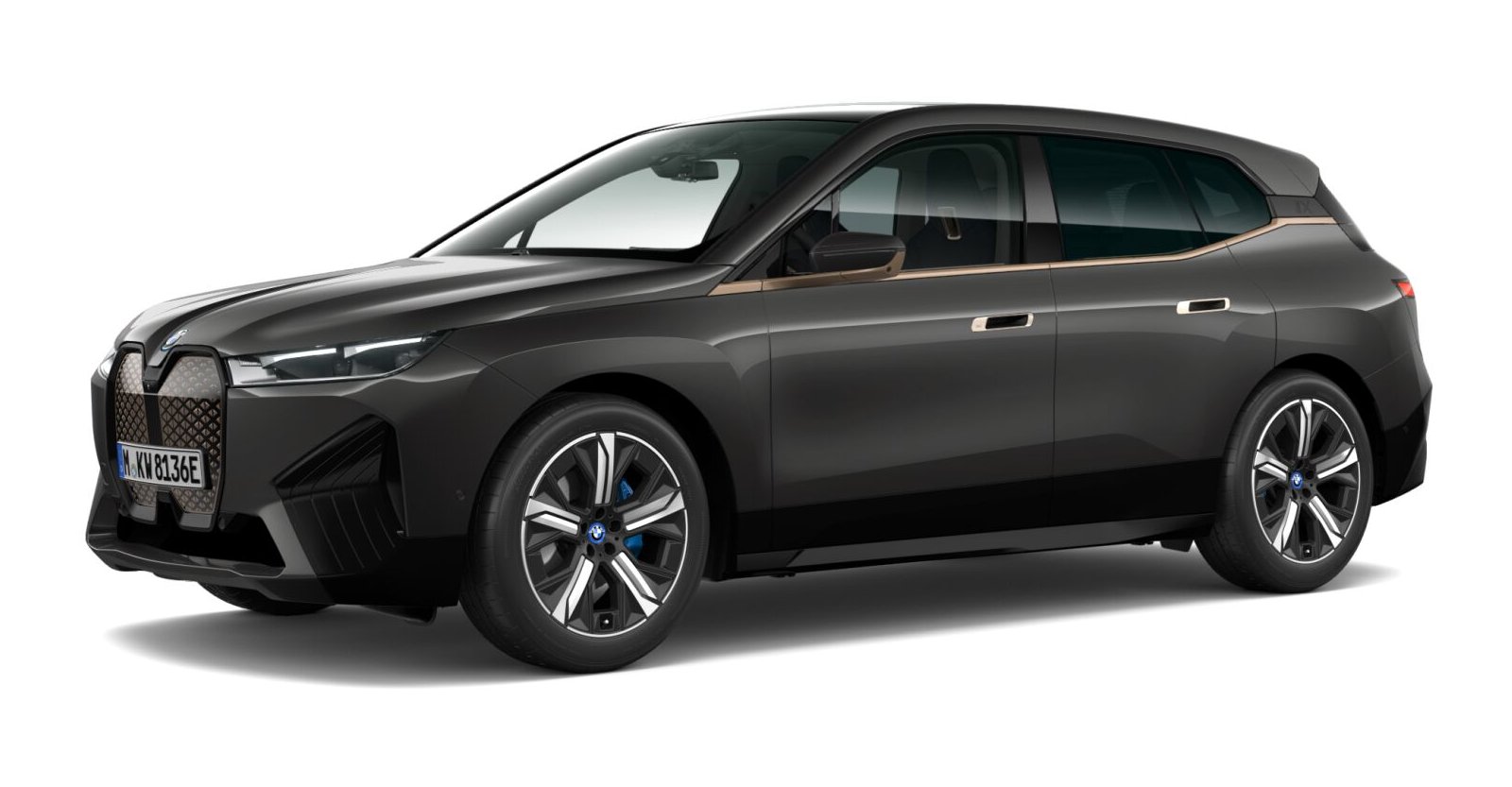 BMW iX xDrive50 in Grau von vorne BMW iX xDrive50 in Grau von vorne