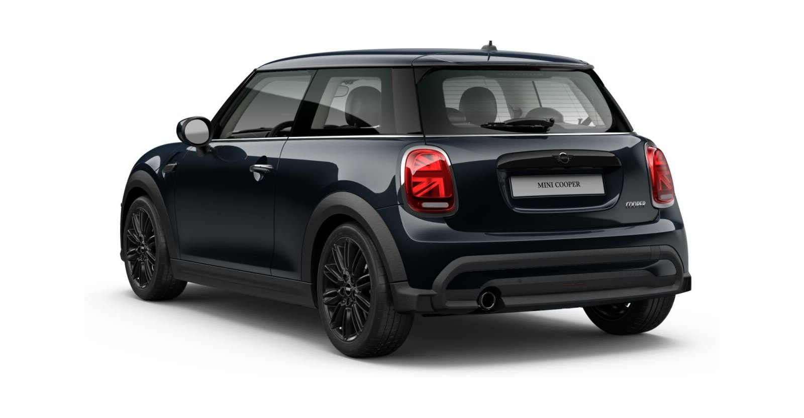 MINI MINI 3-Türer in Schwarz von hinten