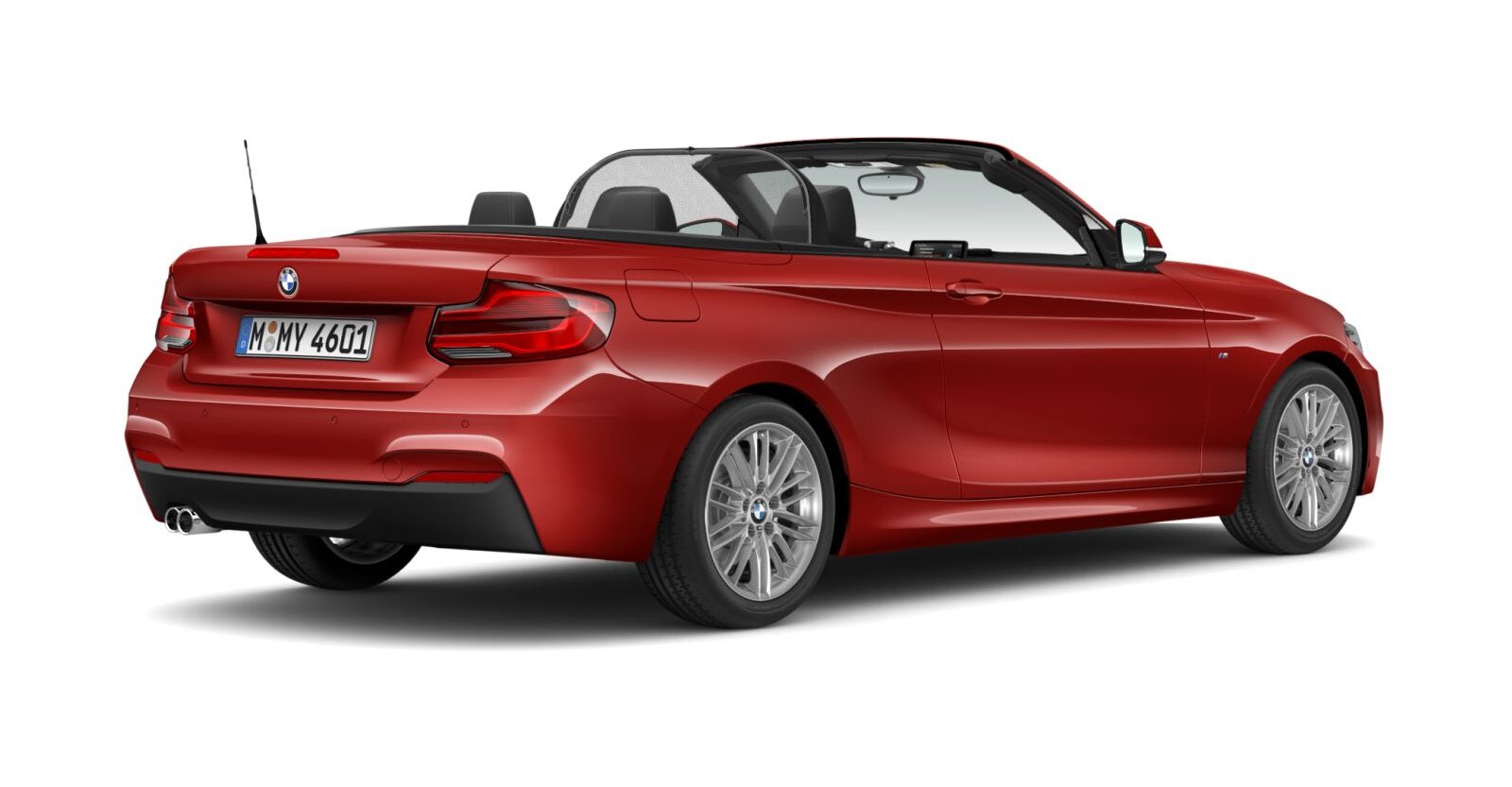 BMW BMW 2er in Rot von hinten BMW BMW 2er in Rot von hinten
