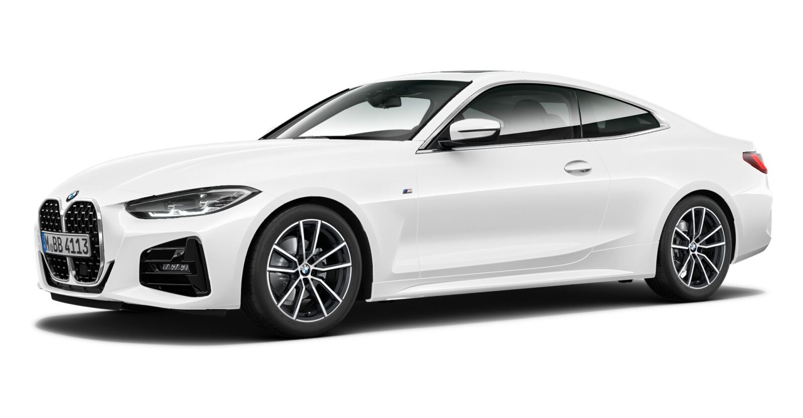 BMW BMW 4er in Weiß von vorne BMW BMW 4er in Weiß von vorne