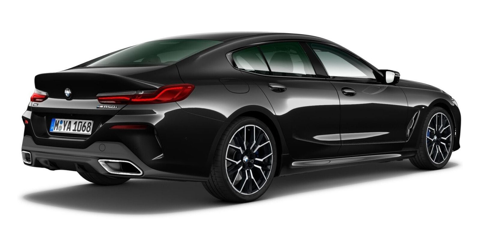 BMW BMW 8er in Schwarz von hinten BMW BMW 8er in Schwarz von hinten