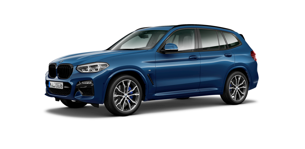 BMW BMW X in Blau von vorne BMW BMW X in Blau von vorne