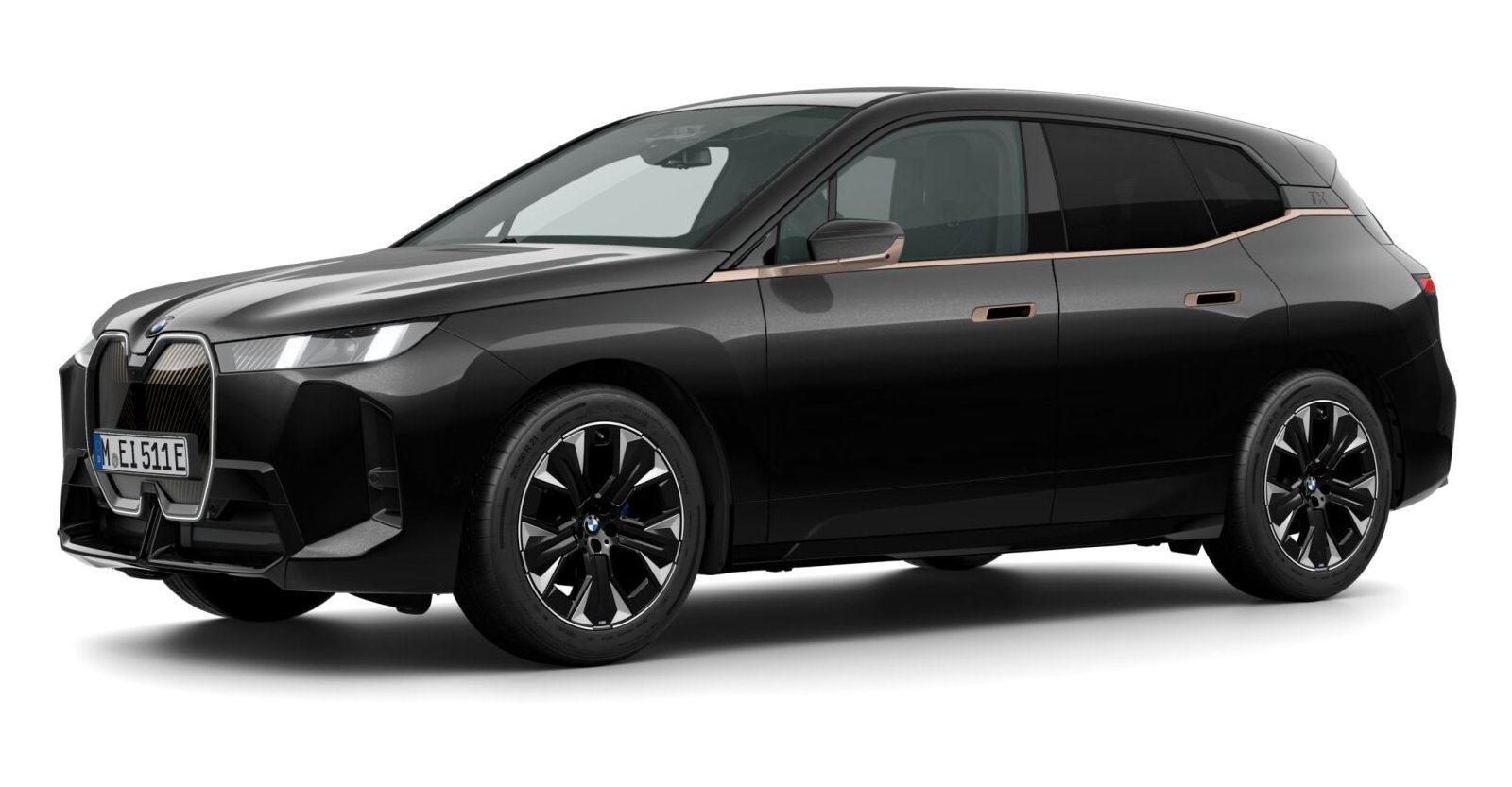 BMW BMW I in Schwarz von vorne BMW BMW I in Schwarz von vorne