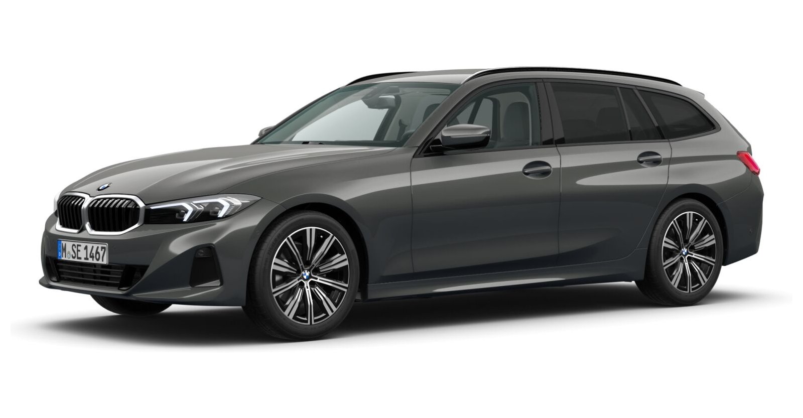 BMW BMW 3er in Grau von vorne