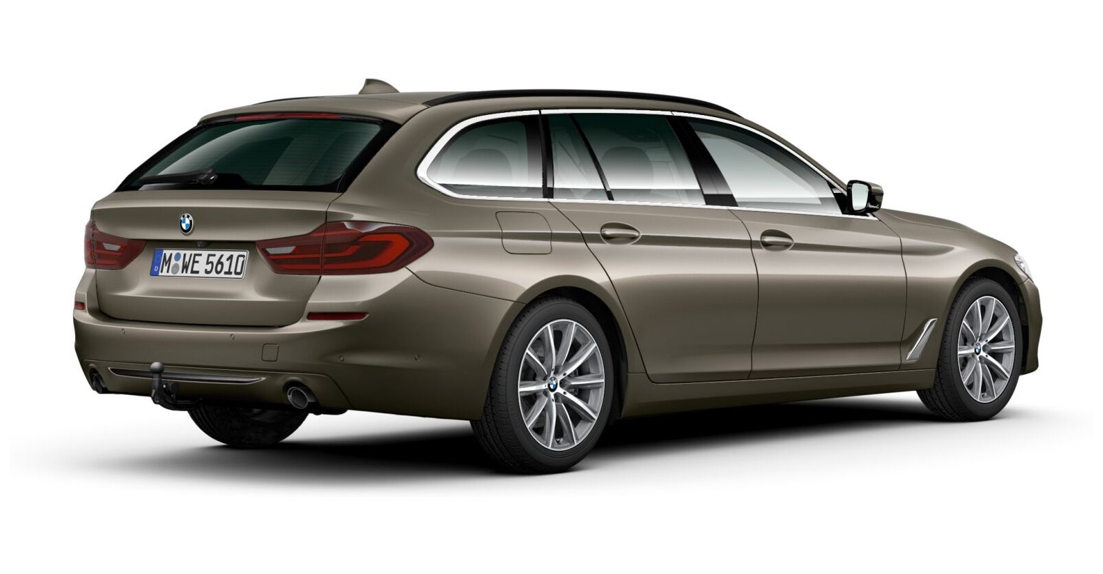 BMW BMW 5er in Grau von hinten BMW BMW 5er in Grau von hinten