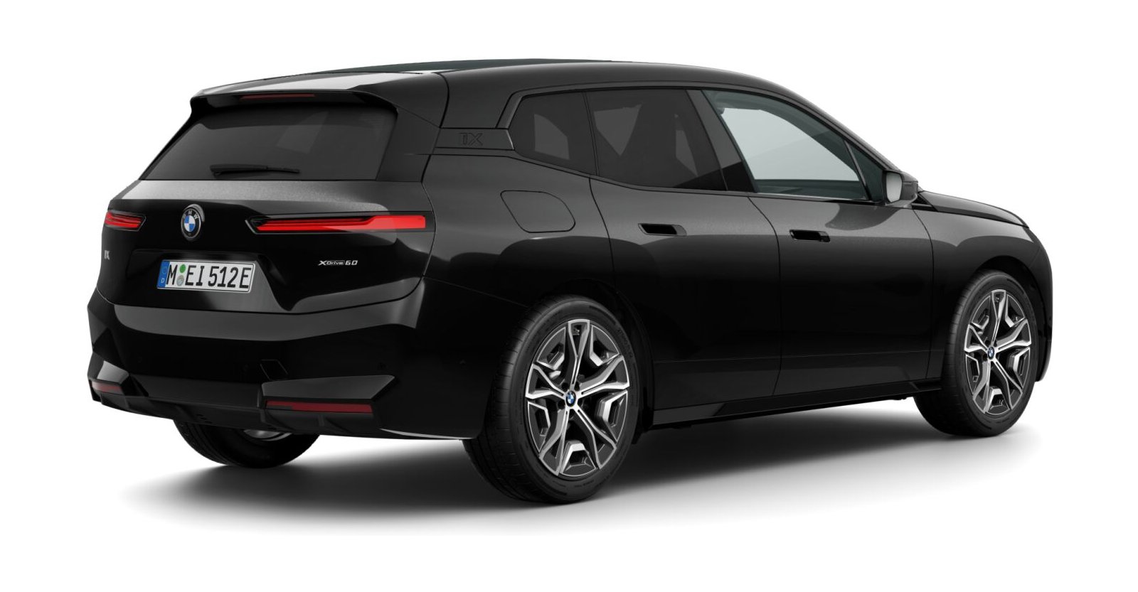 BMW BMW I in Schwarz von hinten