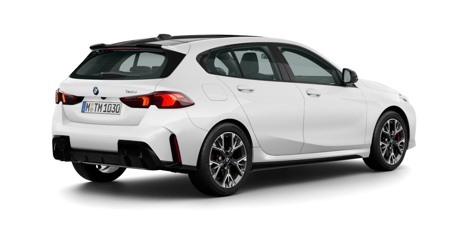 BMW BMW 1er in Weiß von hinten