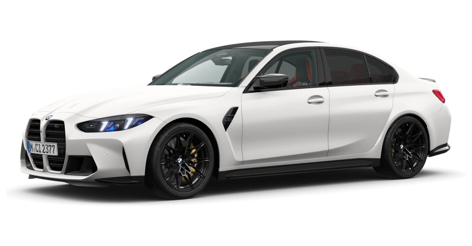 BMW M3 Competition Limousine in Individual von vorne BMW M3 Competition Limousine in Individual von vorne