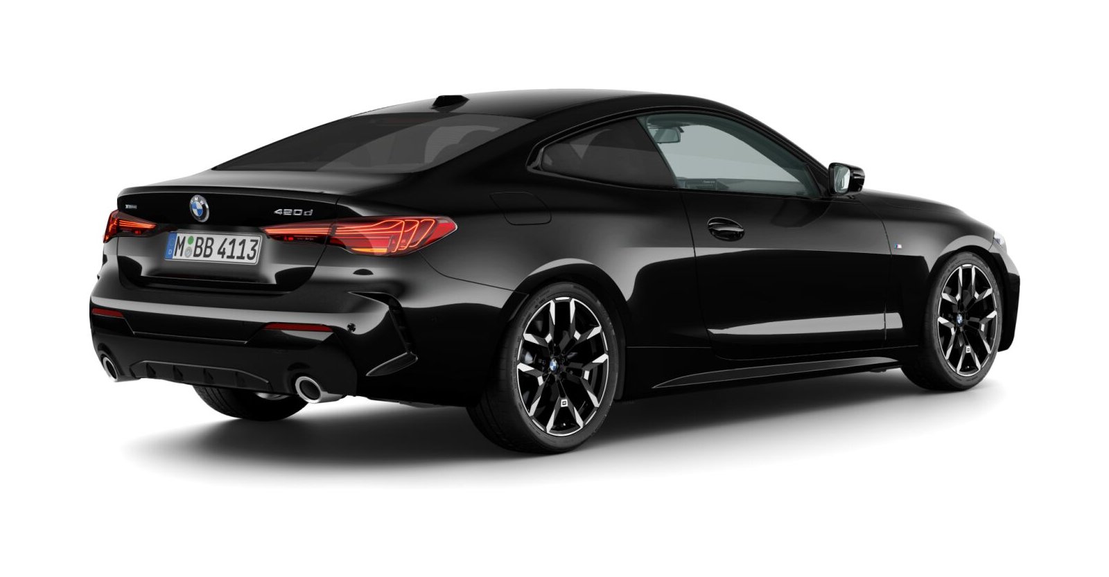 BMW BMW 4er in Schwarz von hinten BMW BMW 4er in Schwarz von hinten