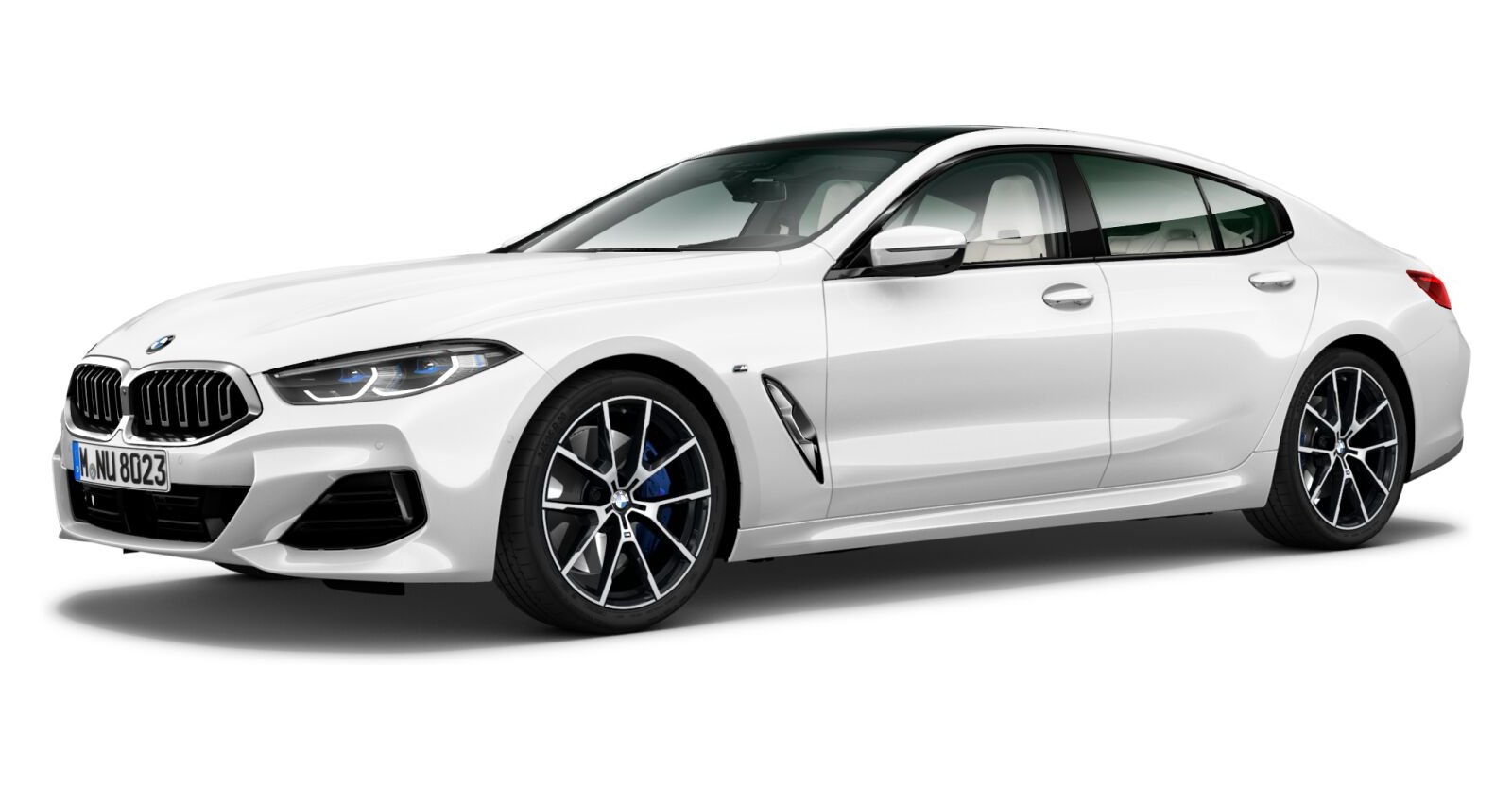 BMW BMW 8er in Weiß von vorne BMW BMW 8er in Weiß von vorne
