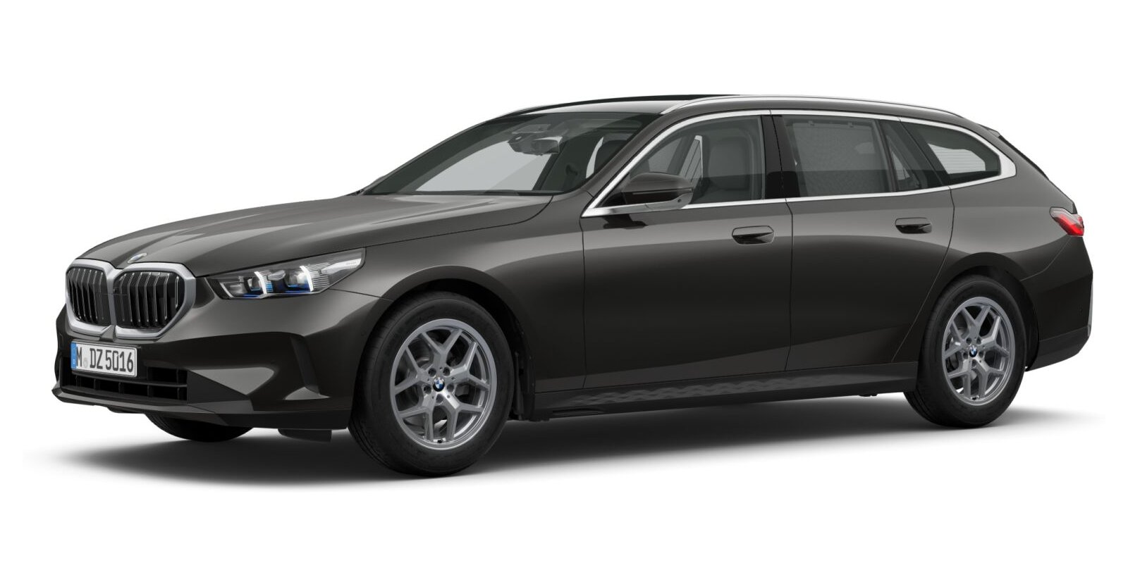 BMW 520d Touring in Grau von vorne BMW 520d Touring in Grau von vorne