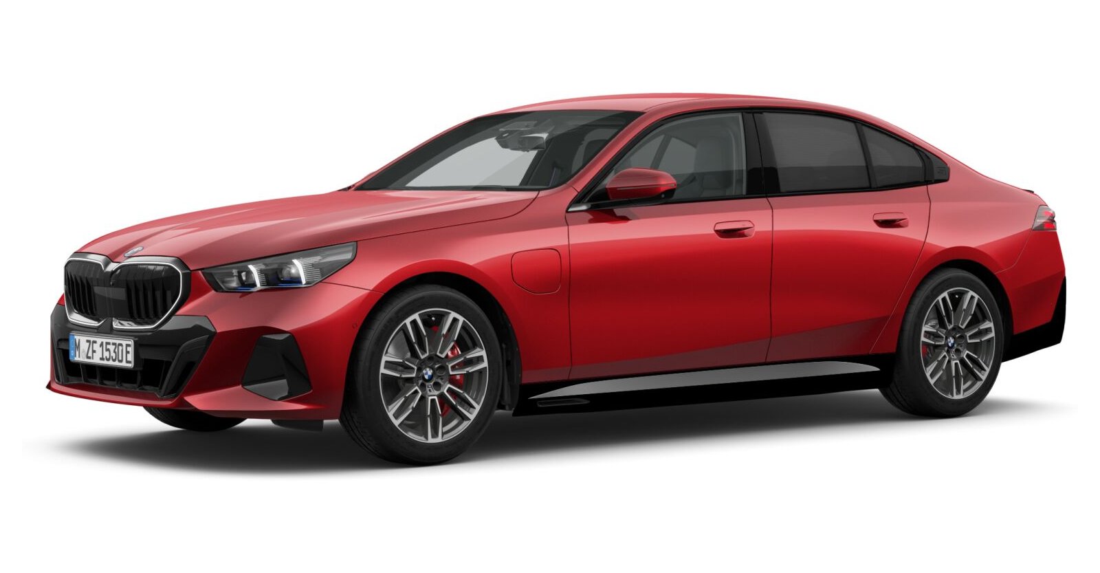 BMW BMW 5er in Rot von vorne BMW BMW 5er in Rot von vorne