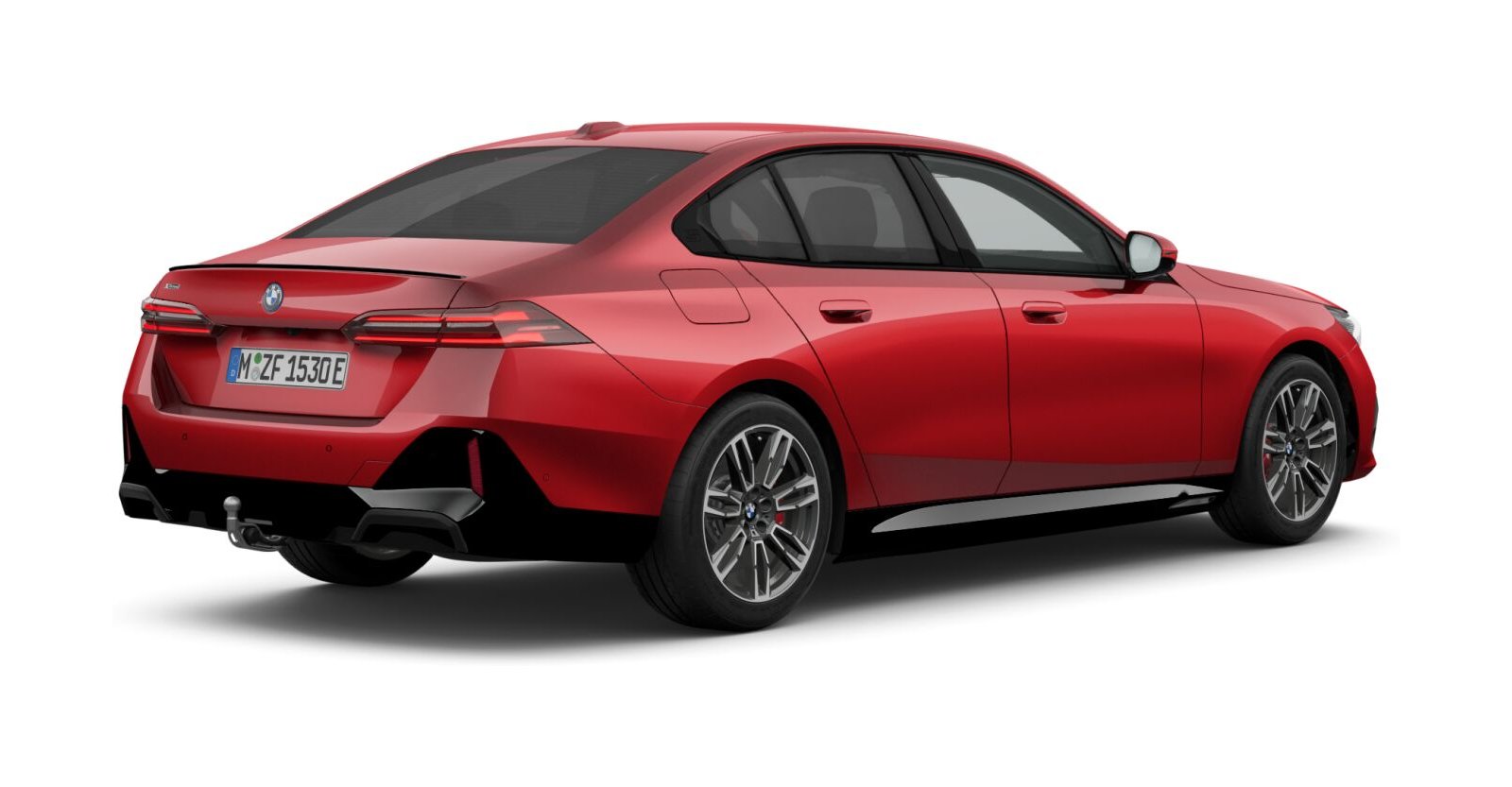 BMW BMW 5er in Rot von hinten BMW BMW 5er in Rot von hinten