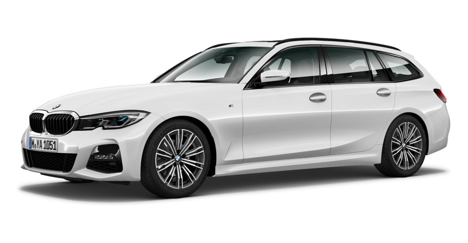 BMW BMW 3er in Weiß von vorne BMW BMW 3er in Weiß von vorne