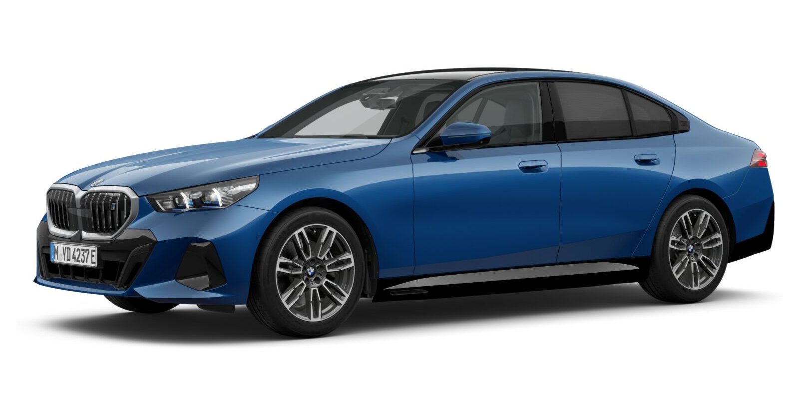 BMW BMW I in Blau von vorne