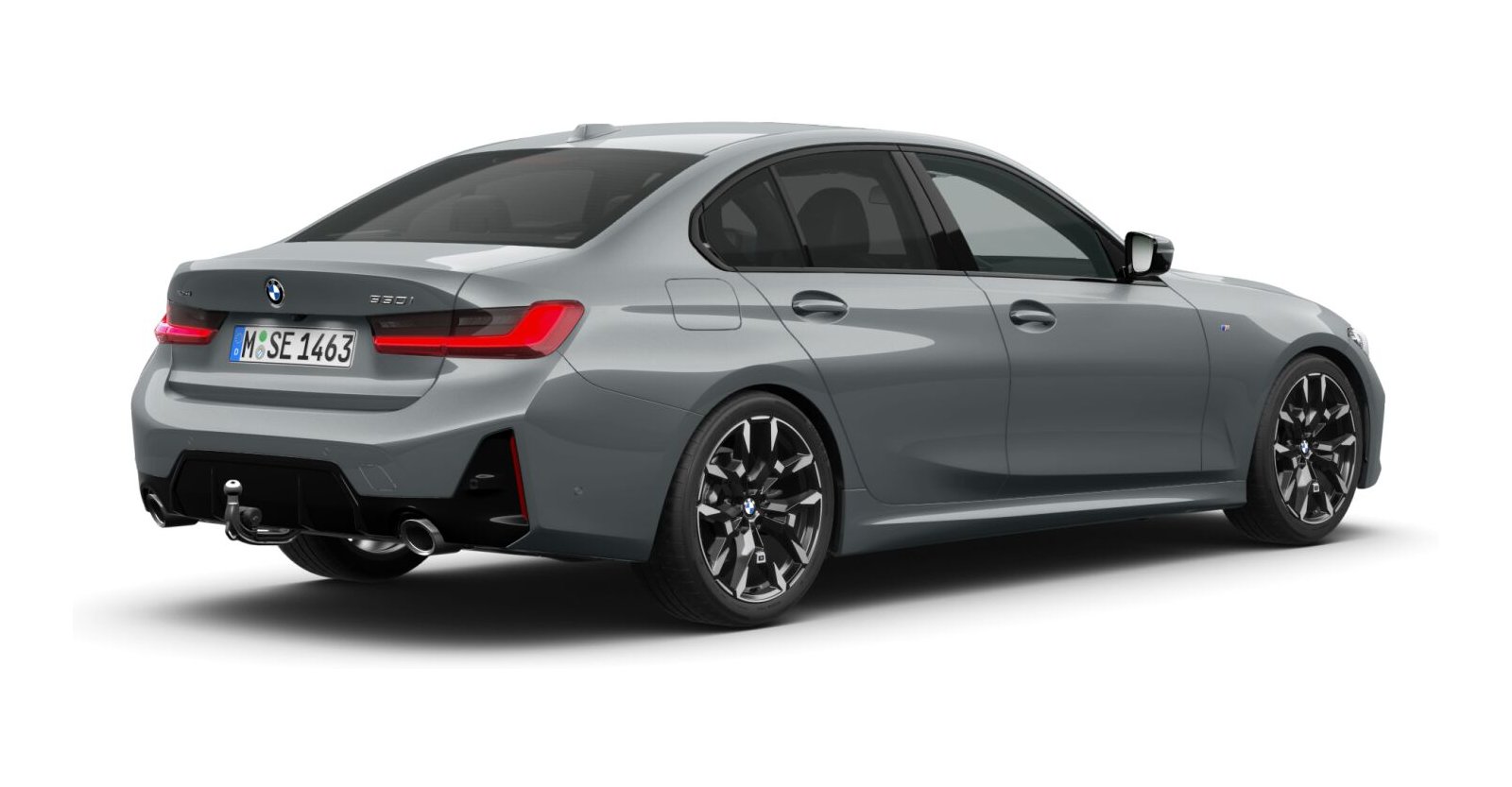 BMW BMW 3er in Grau von hinten BMW BMW 3er in Grau von hinten