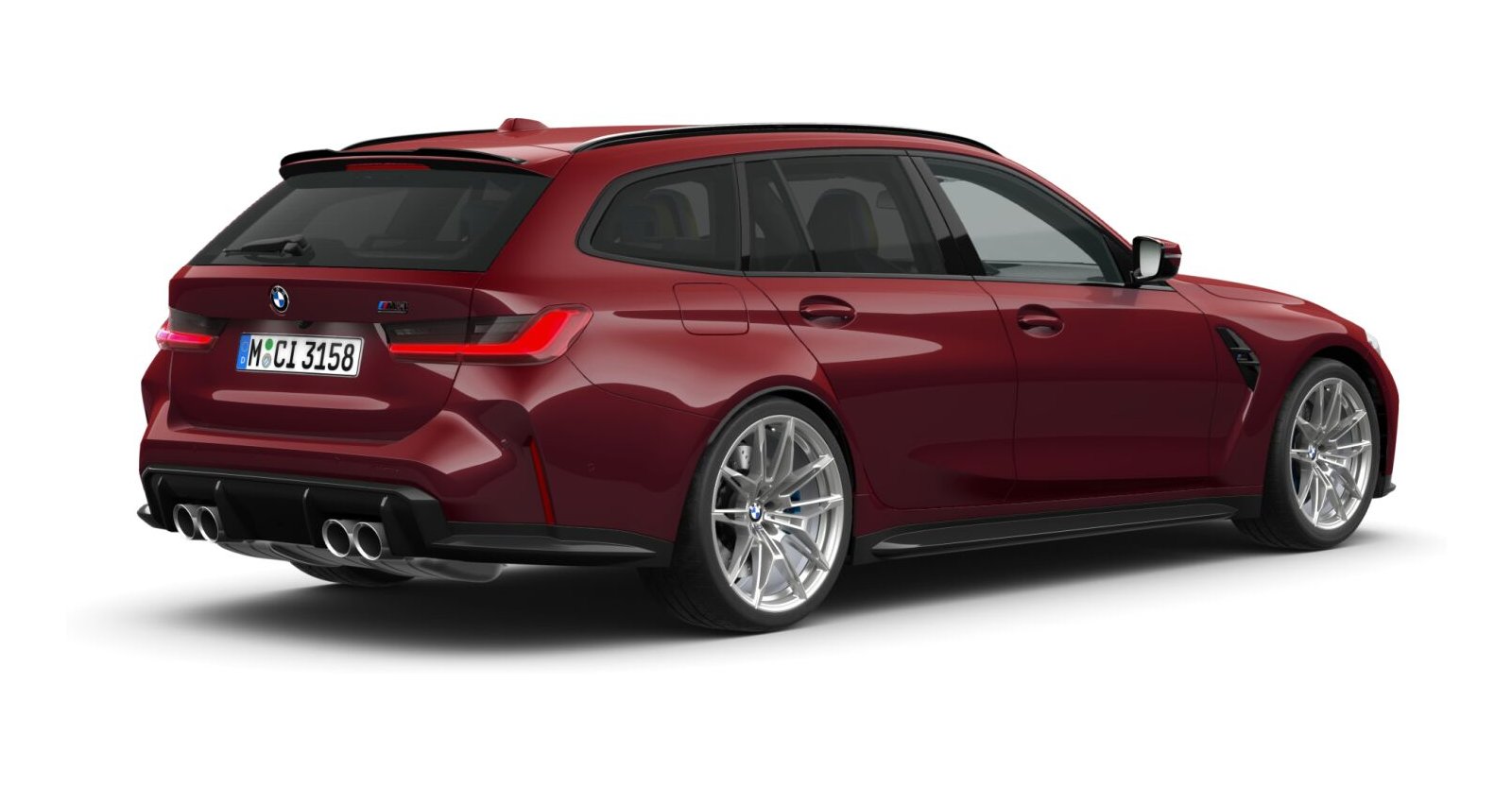 BMW BMW M in Rot von hinten