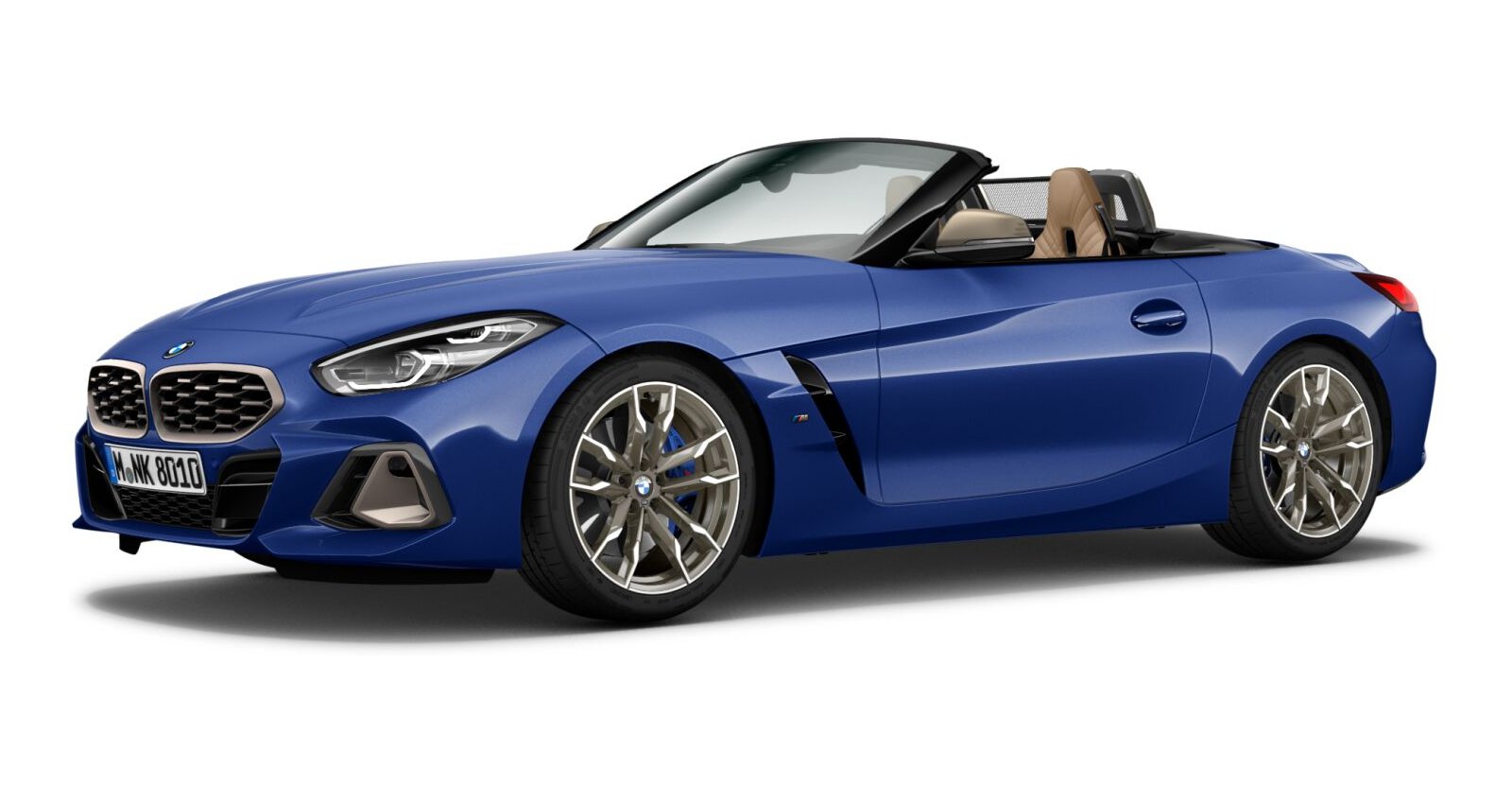 BMW Z4 M40i in Blau von vorne BMW Z4 M40i in Blau von vorne