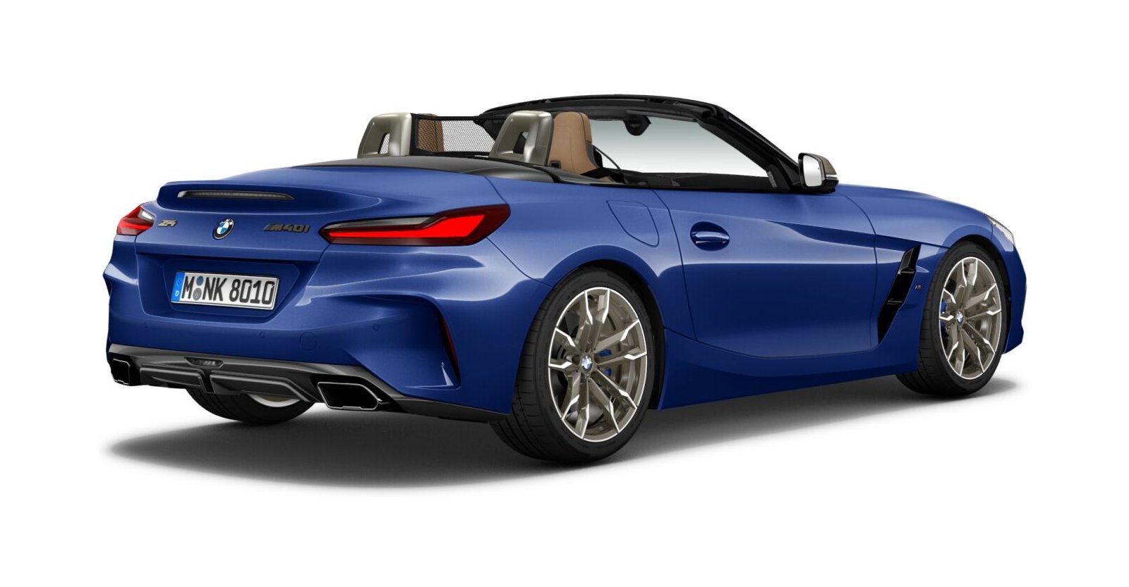 BMW BMW Z in Blau von hinten BMW BMW Z in Blau von hinten