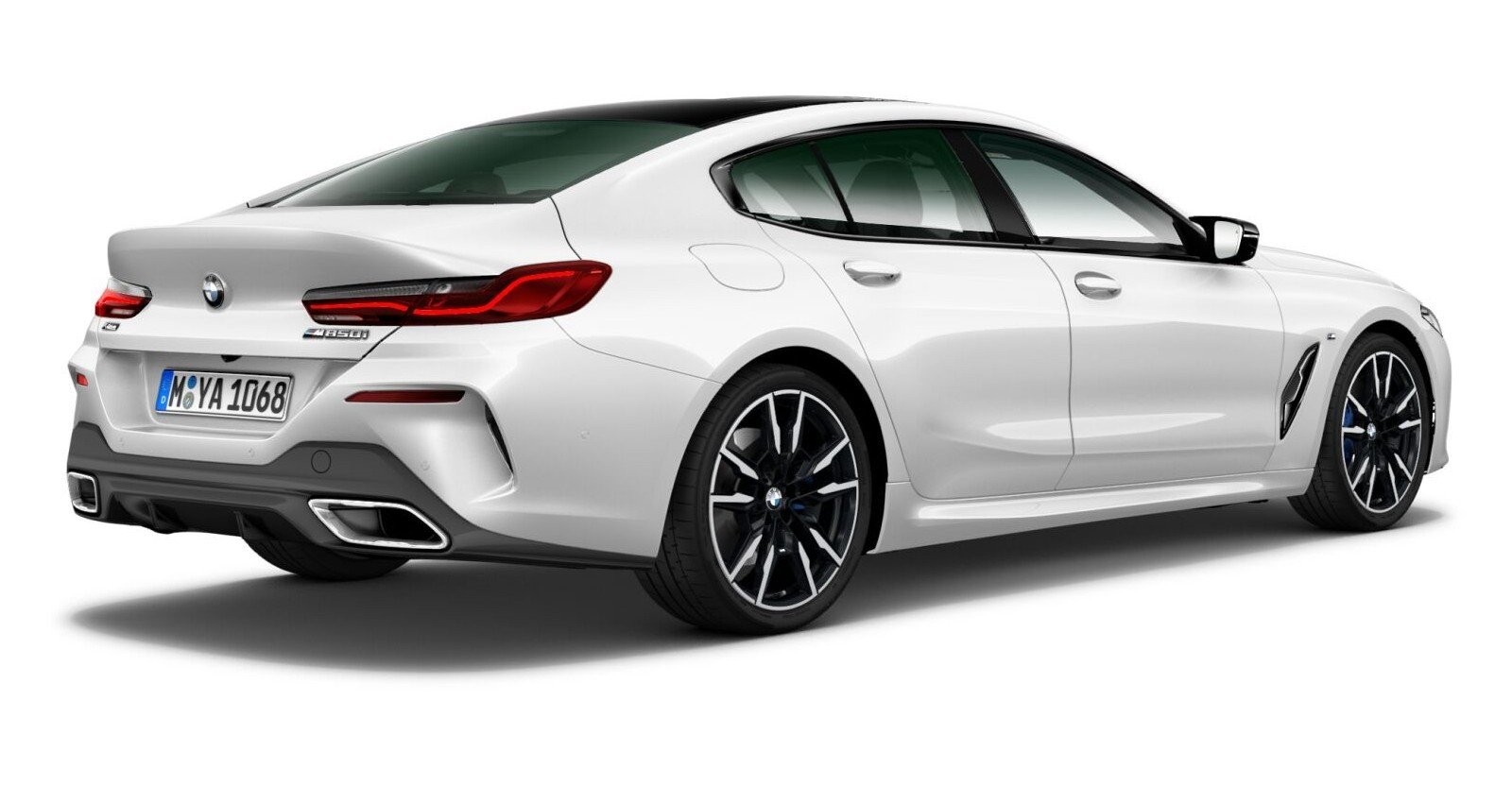 BMW BMW 8er in Weiß von hinten