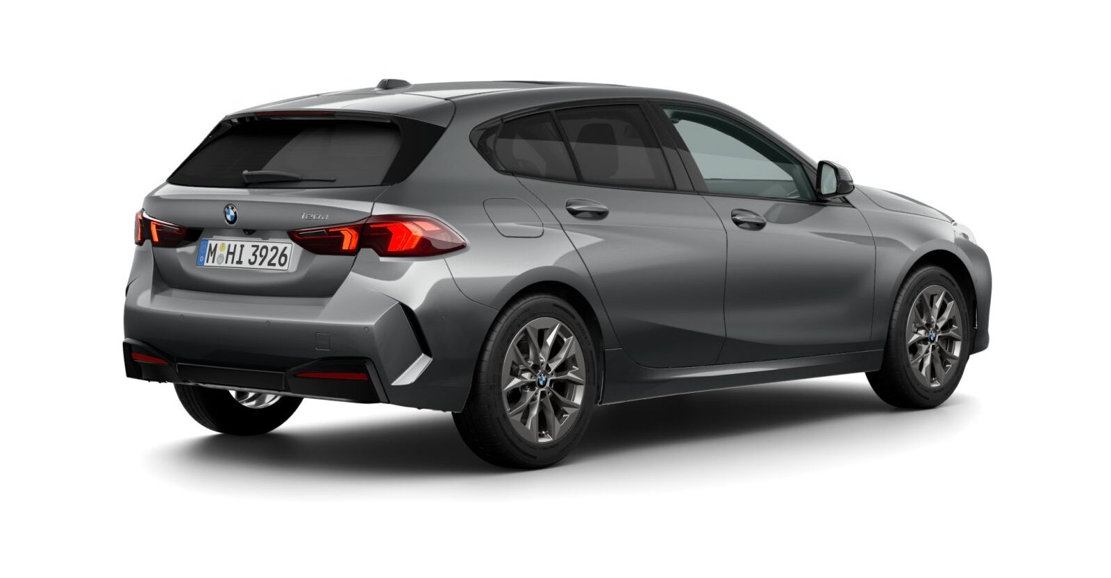 BMW BMW 1er in Grau von hinten