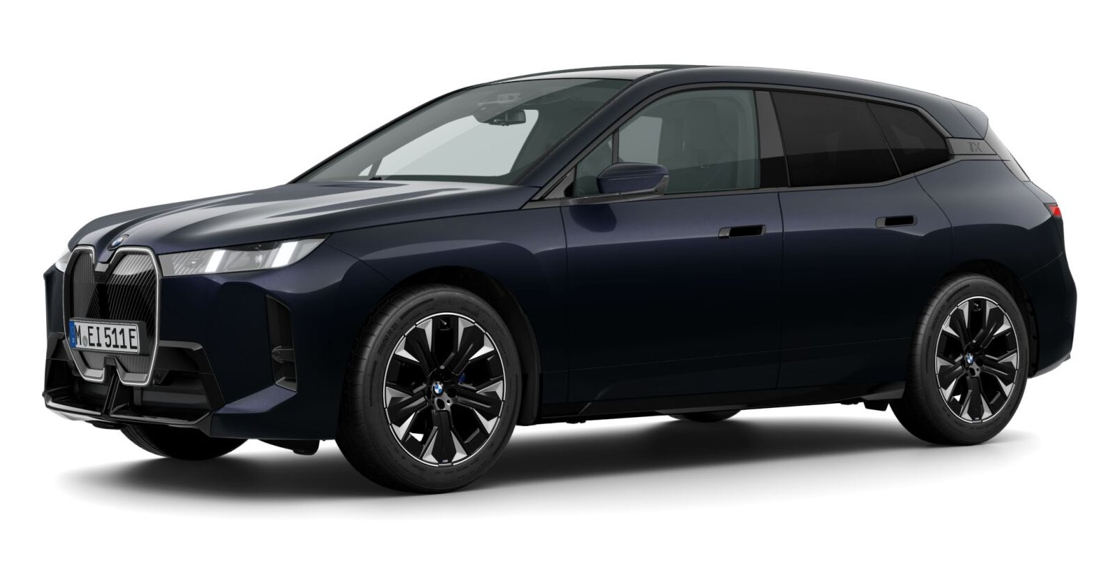 BMW BMW I in Schwarz von vorne