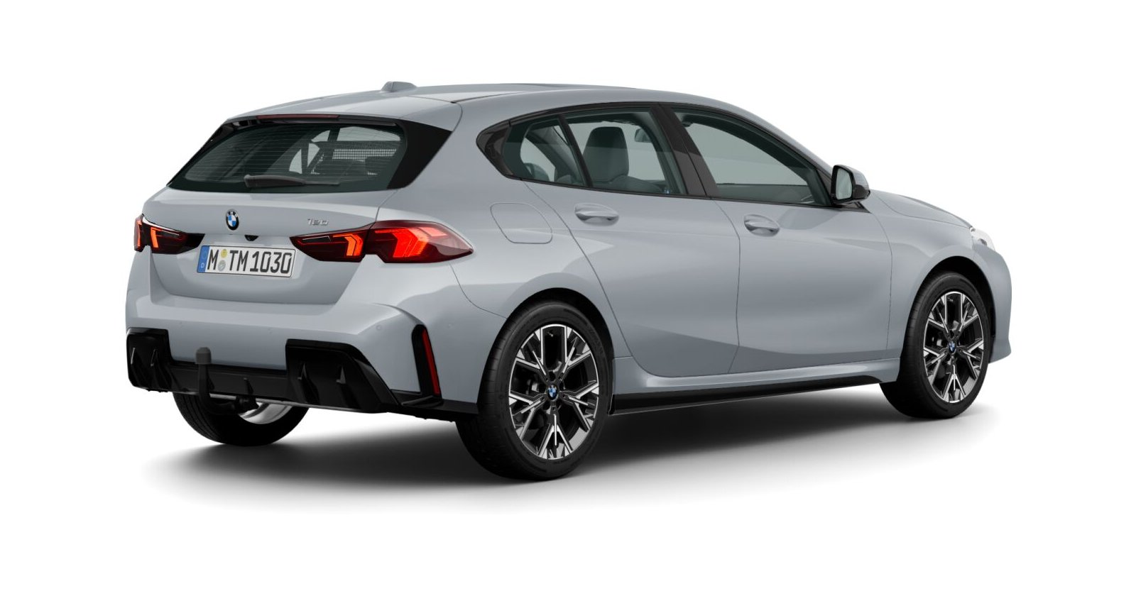 BMW BMW 1er in Grau von hinten