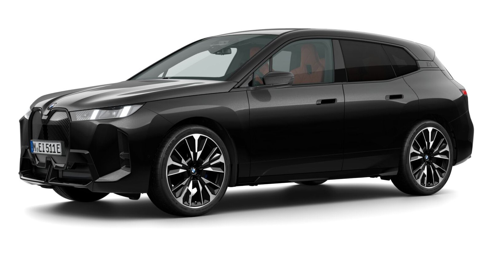 BMW BMW I in Schwarz von vorne