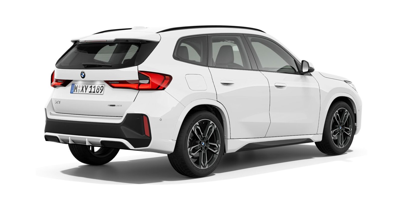 BMW BMW X in Weiß von hinten BMW BMW X in Weiß von hinten