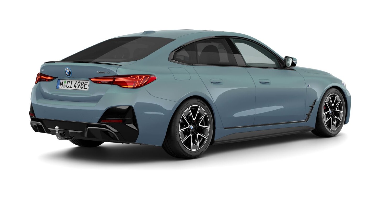 BMW BMW I in Grün von hinten