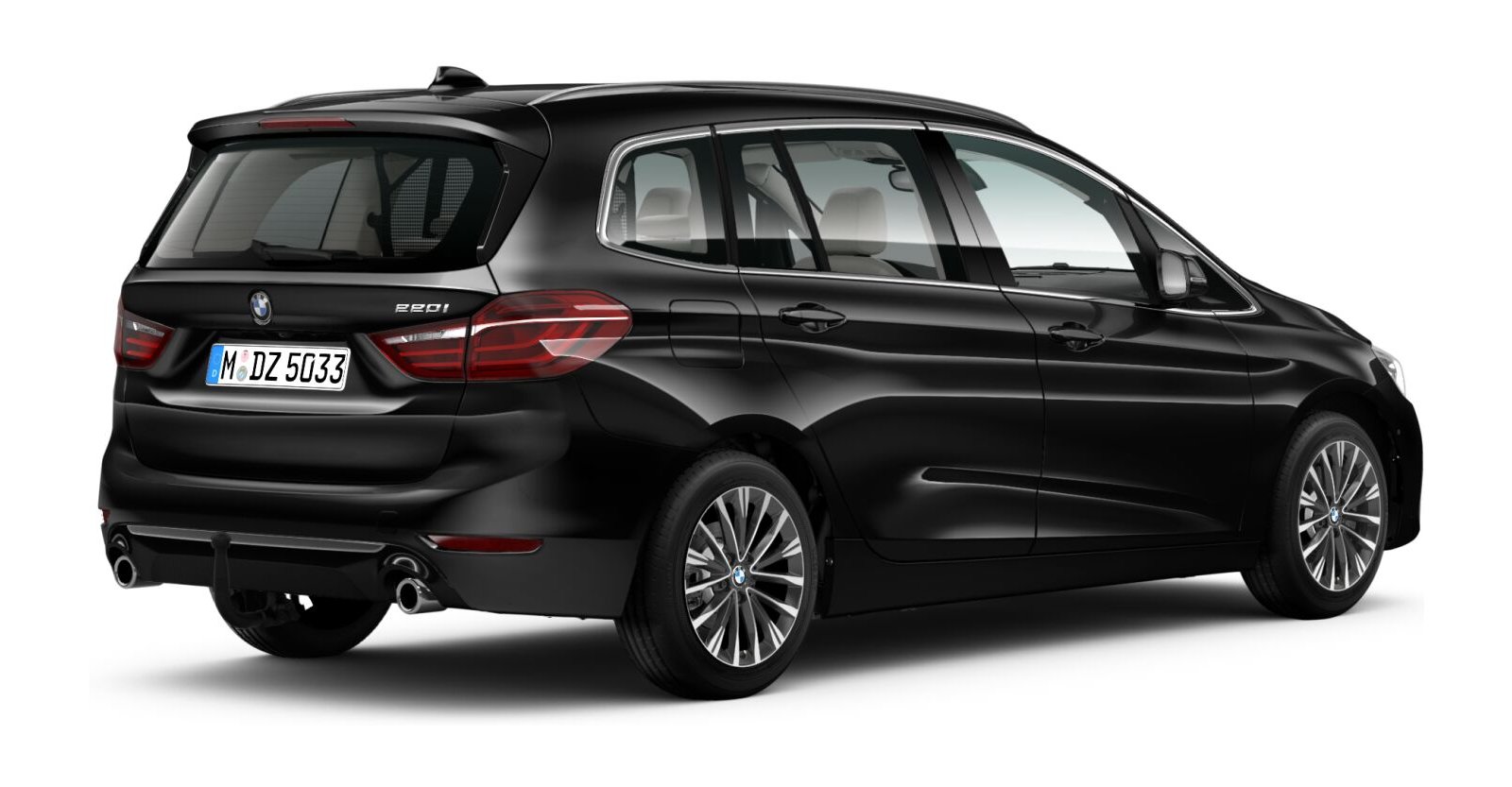 BMW BMW 2er in Schwarz von hinten BMW BMW 2er in Schwarz von hinten