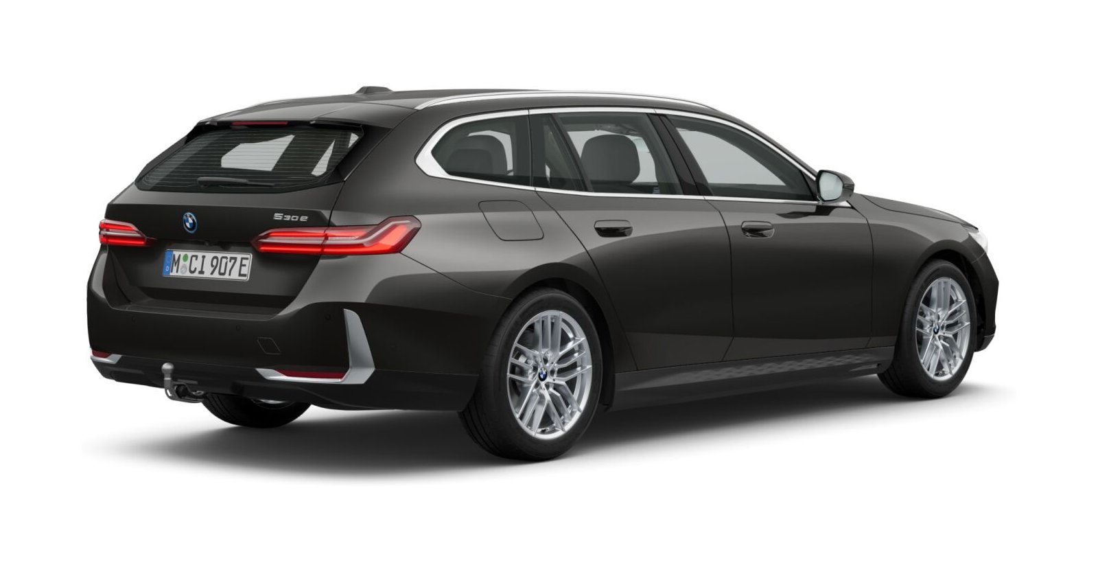 BMW BMW 5er in Grau von hinten BMW BMW 5er in Grau von hinten