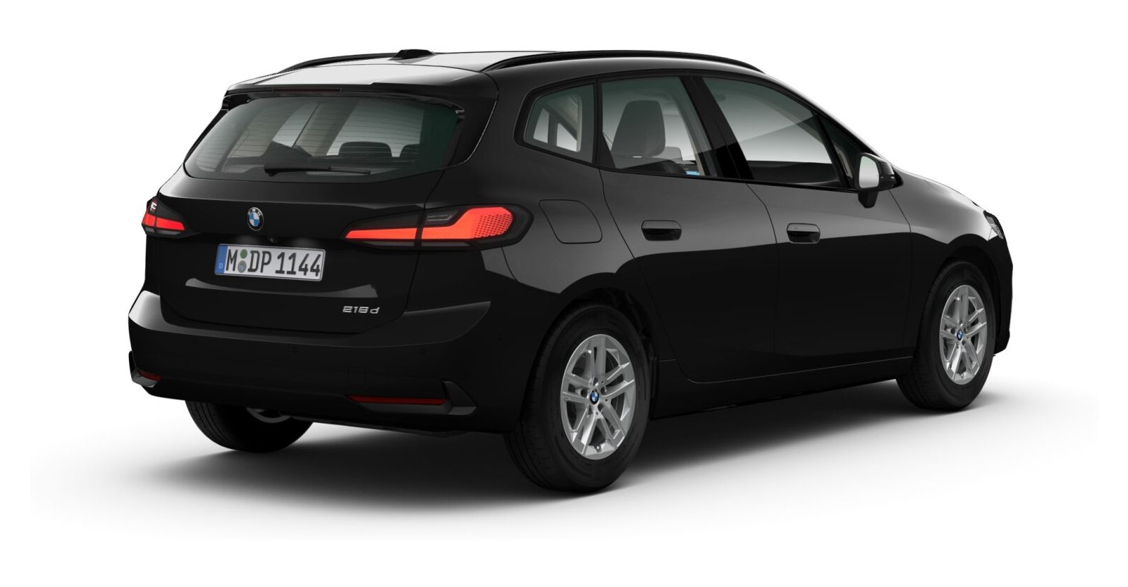 BMW BMW 2er in Schwarz von hinten