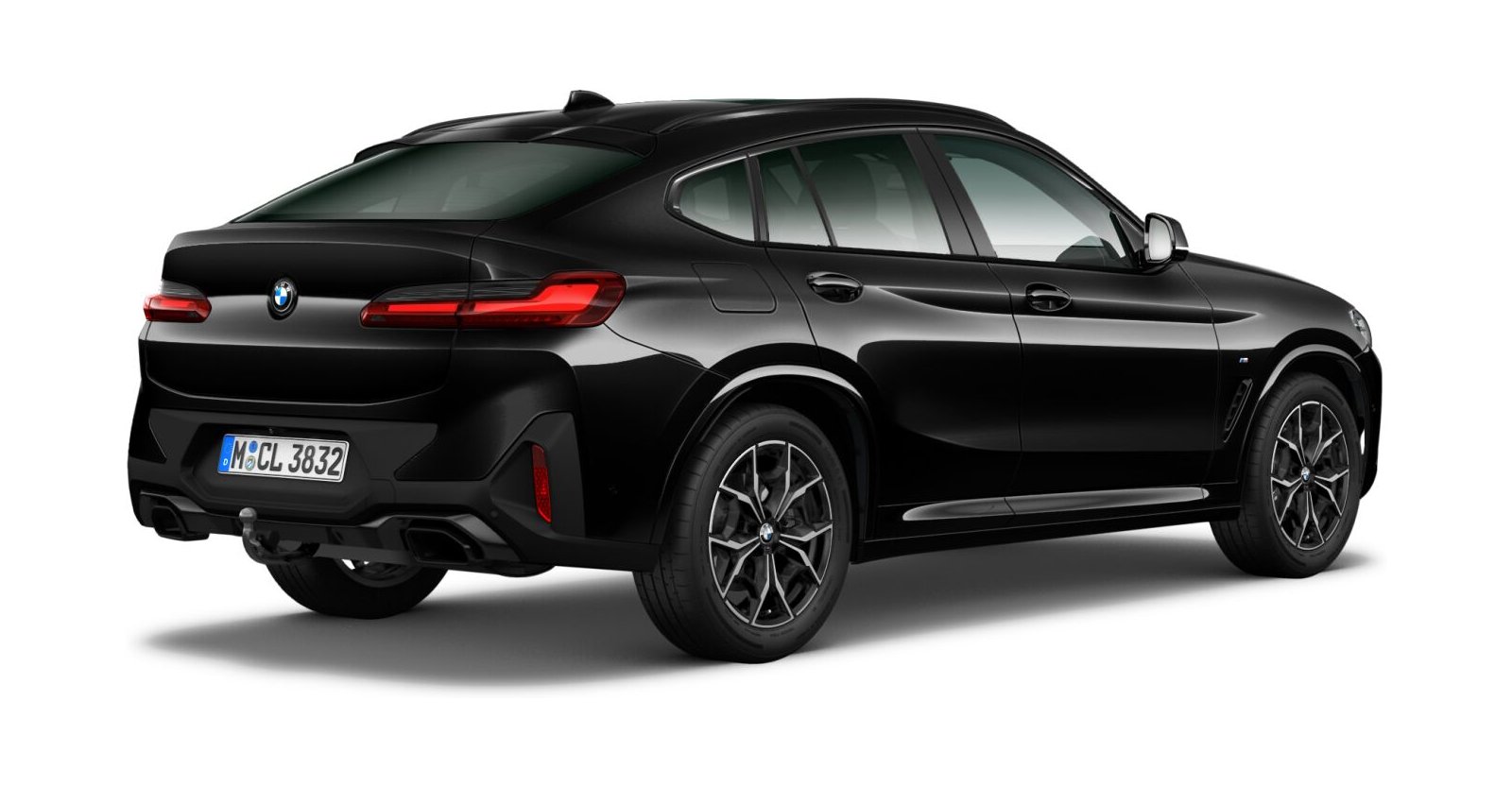BMW BMW X in Schwarz von hinten BMW BMW X in Schwarz von hinten