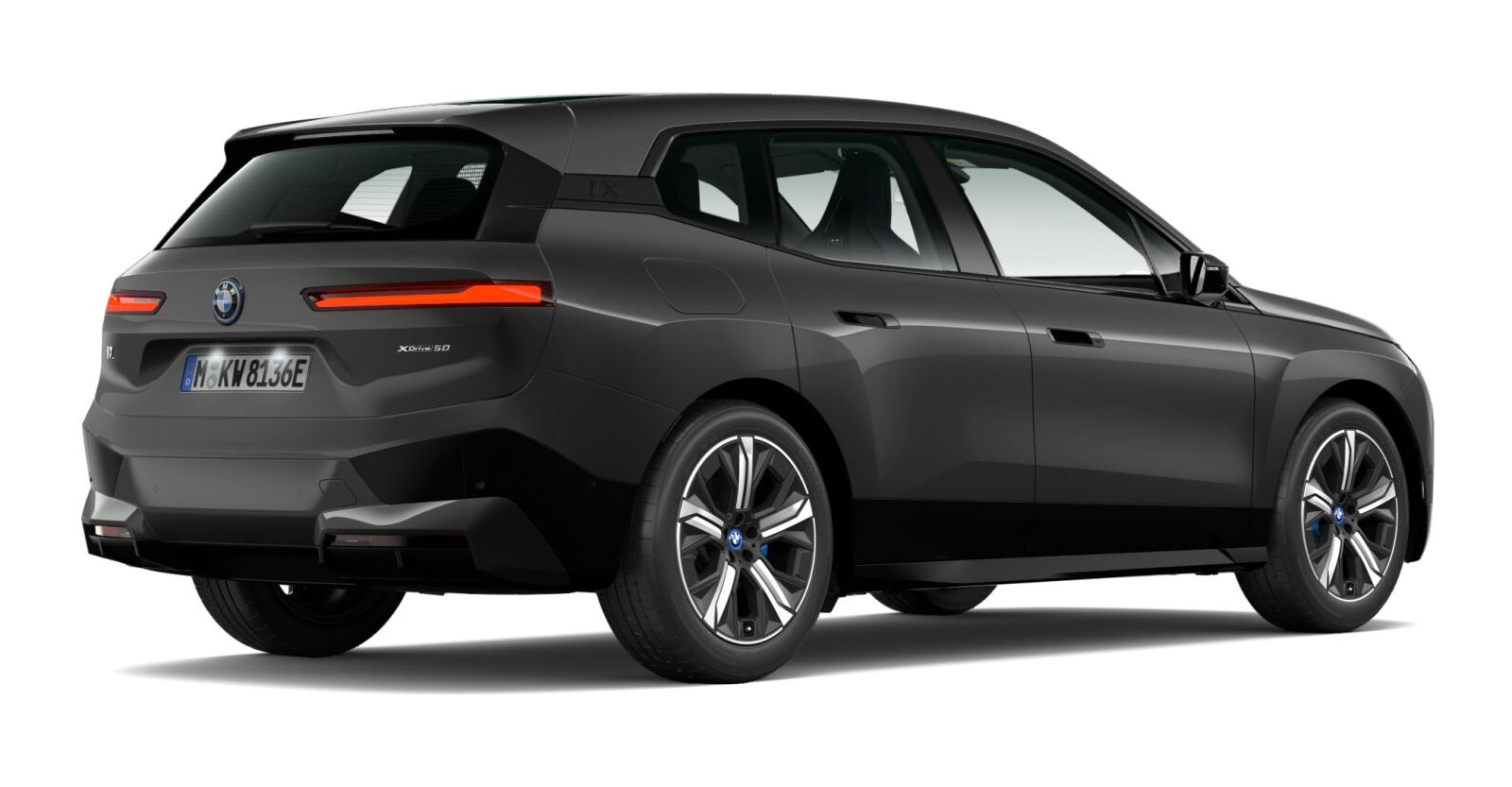 BMW BMW I in Grau von hinten BMW BMW I in Grau von hinten