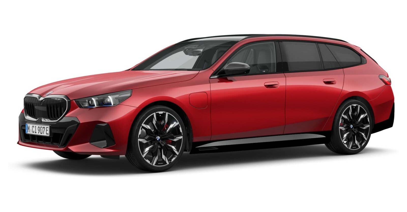 BMW BMW 5er in Rot von vorne BMW BMW 5er in Rot von vorne