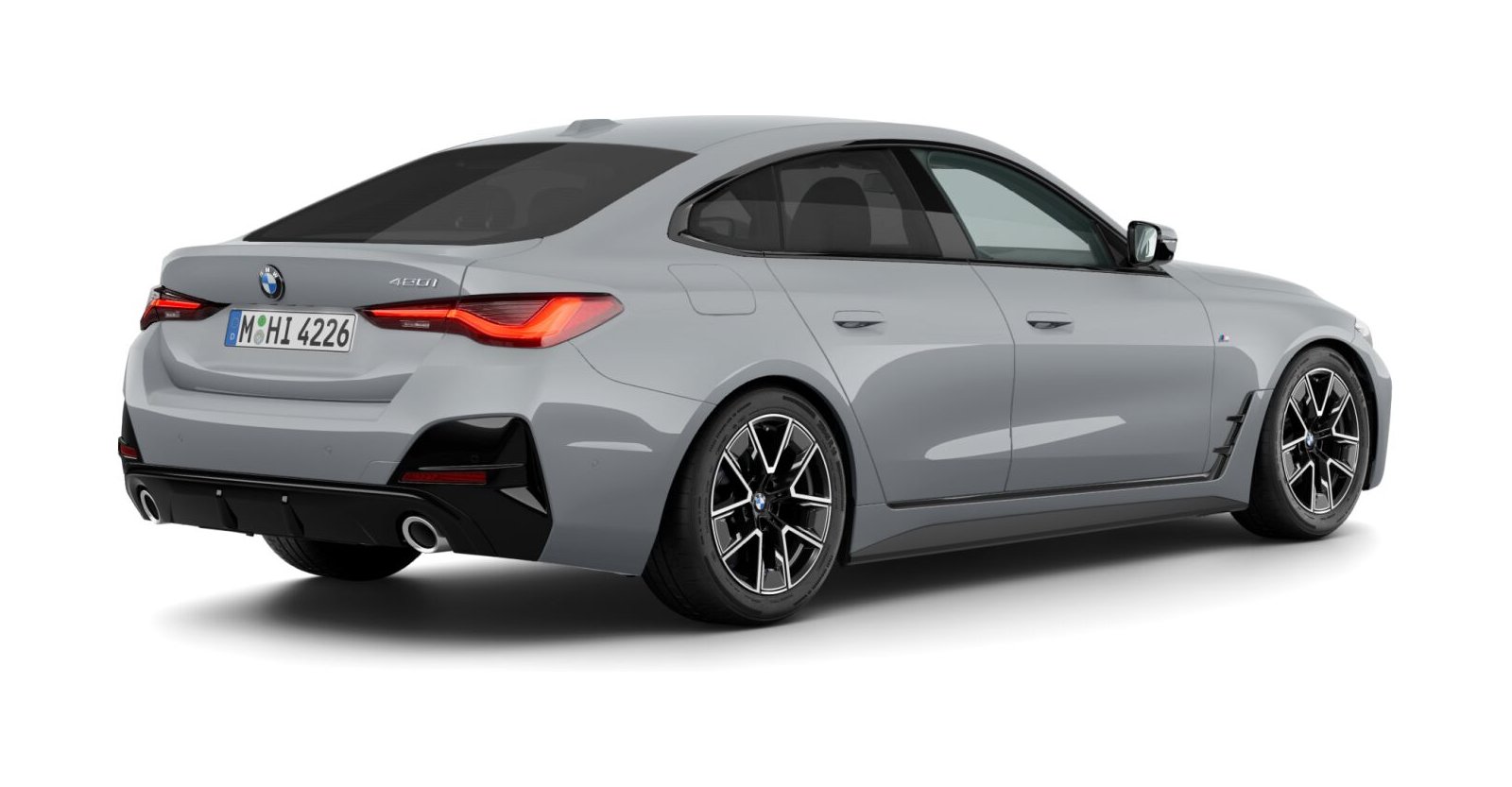 BMW BMW 4er in Grau von hinten