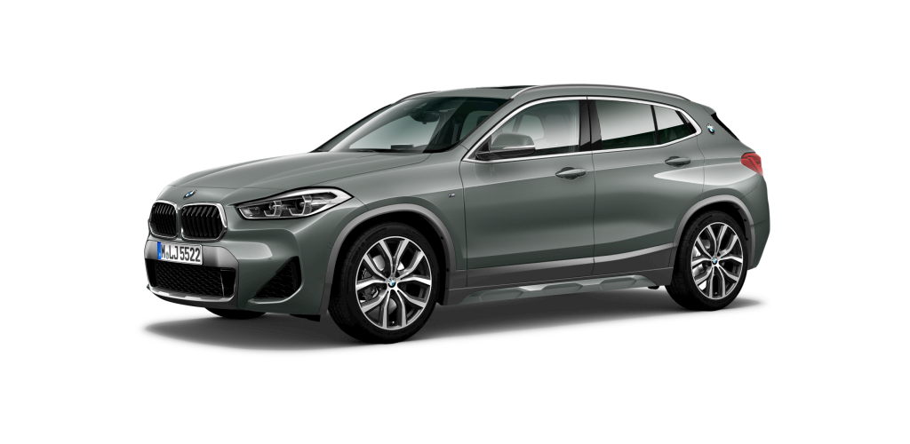 BMW X2 sDrive20d in Grau von vorne BMW X2 sDrive20d in Grau von vorne