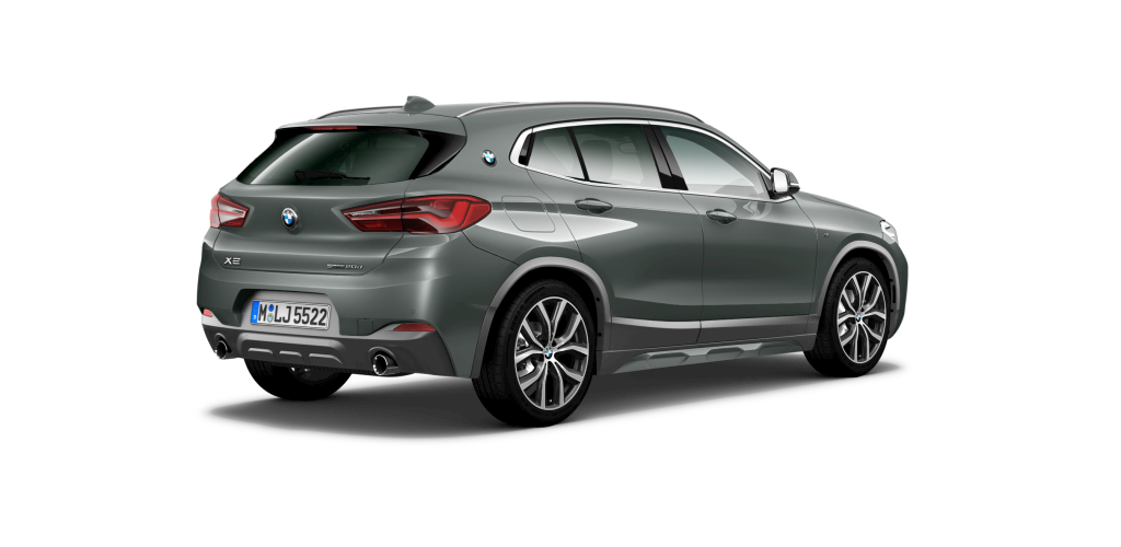 BMW BMW X in Grau von hinten BMW BMW X in Grau von hinten