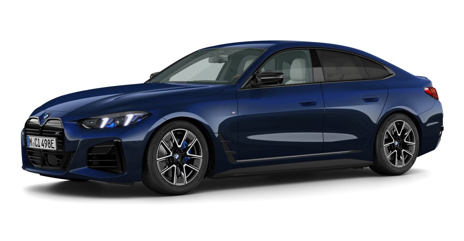 BMW BMW I in Blau von vorne