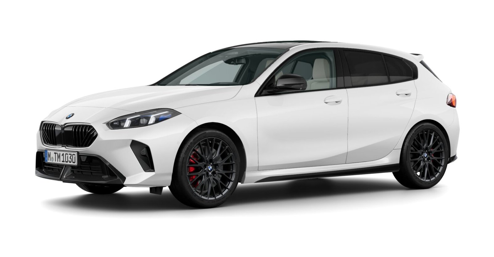 BMW BMW 1er in Weiß von vorne