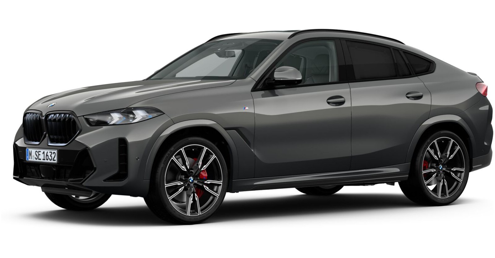 BMW X6 xDrive40d in Grau von vorne BMW X6 xDrive40d in Grau von vorne
