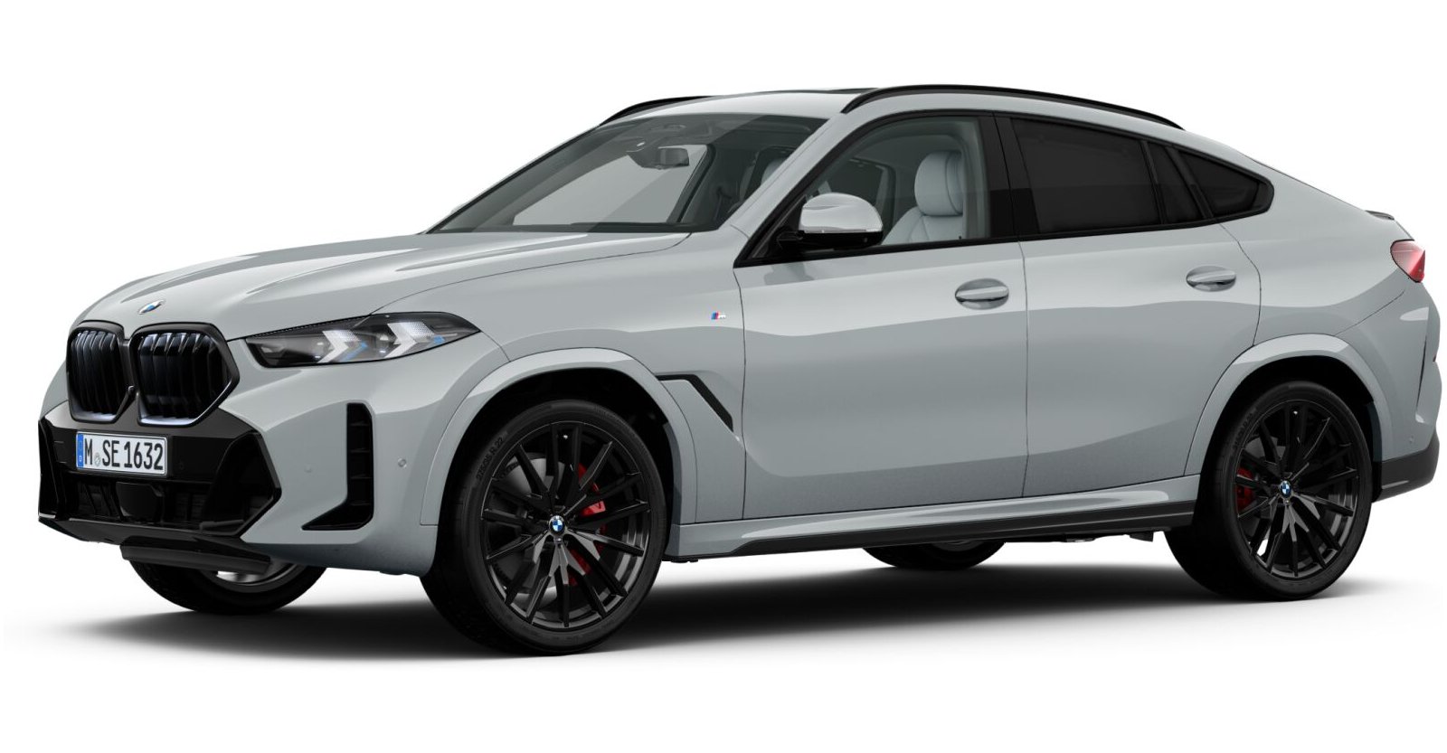 BMW X6 xDrive30d M Sport in Grau von vorne BMW X6 xDrive30d M Sport in Grau von vorne