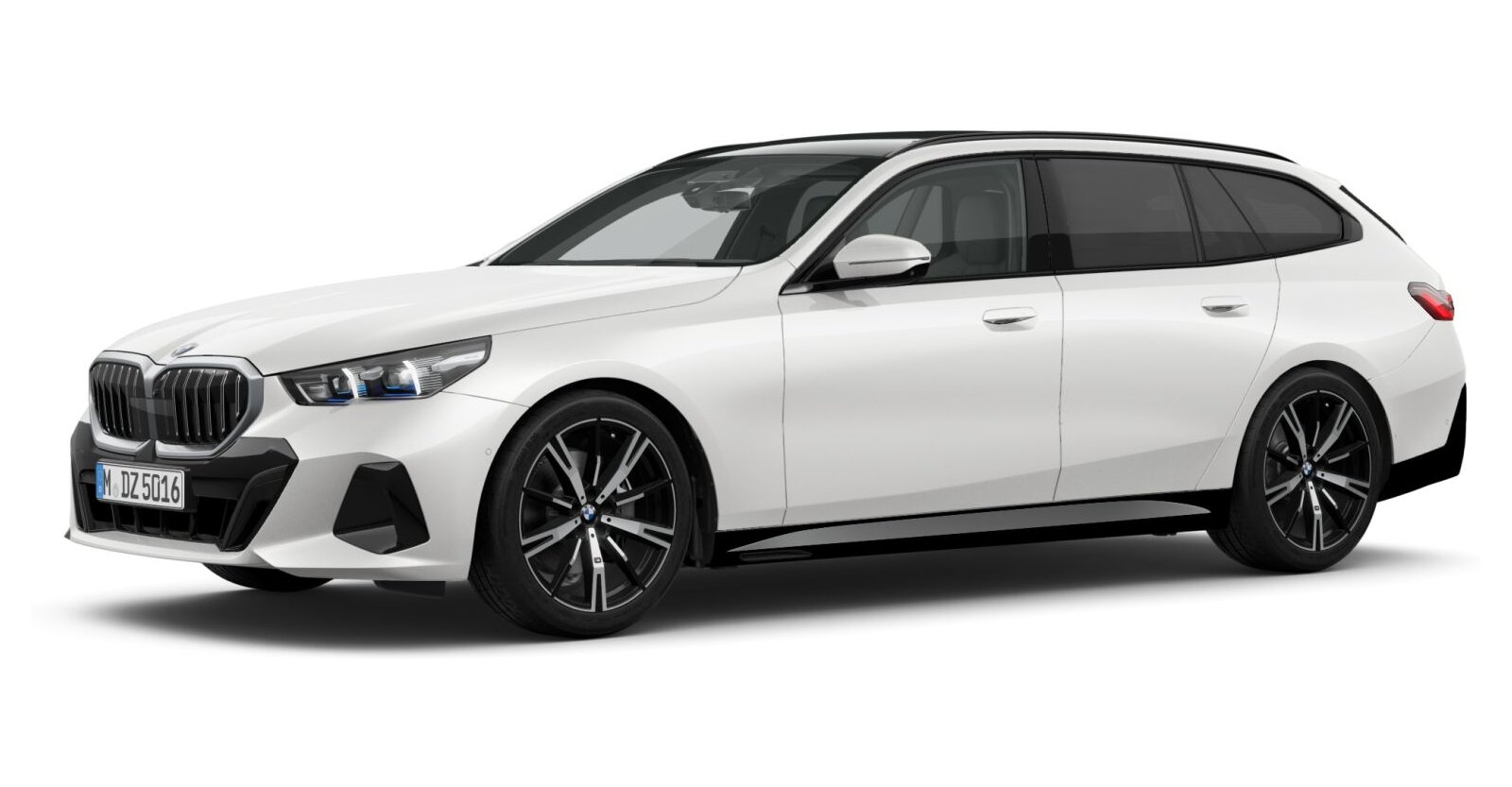 BMW BMW 5er in Weiß von vorne