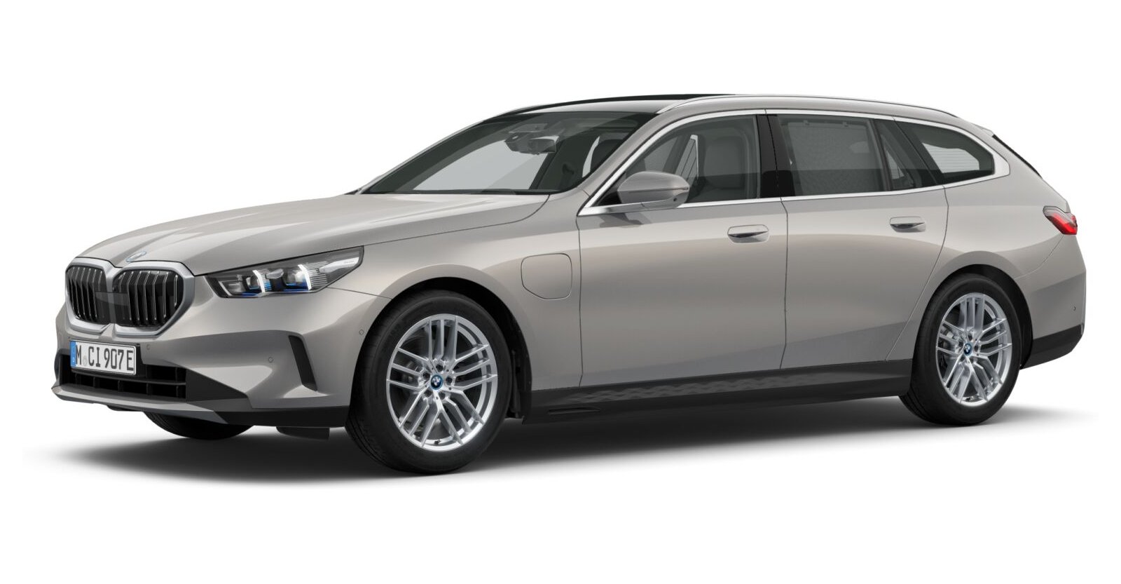 BMW BMW 5er in Grau von vorne