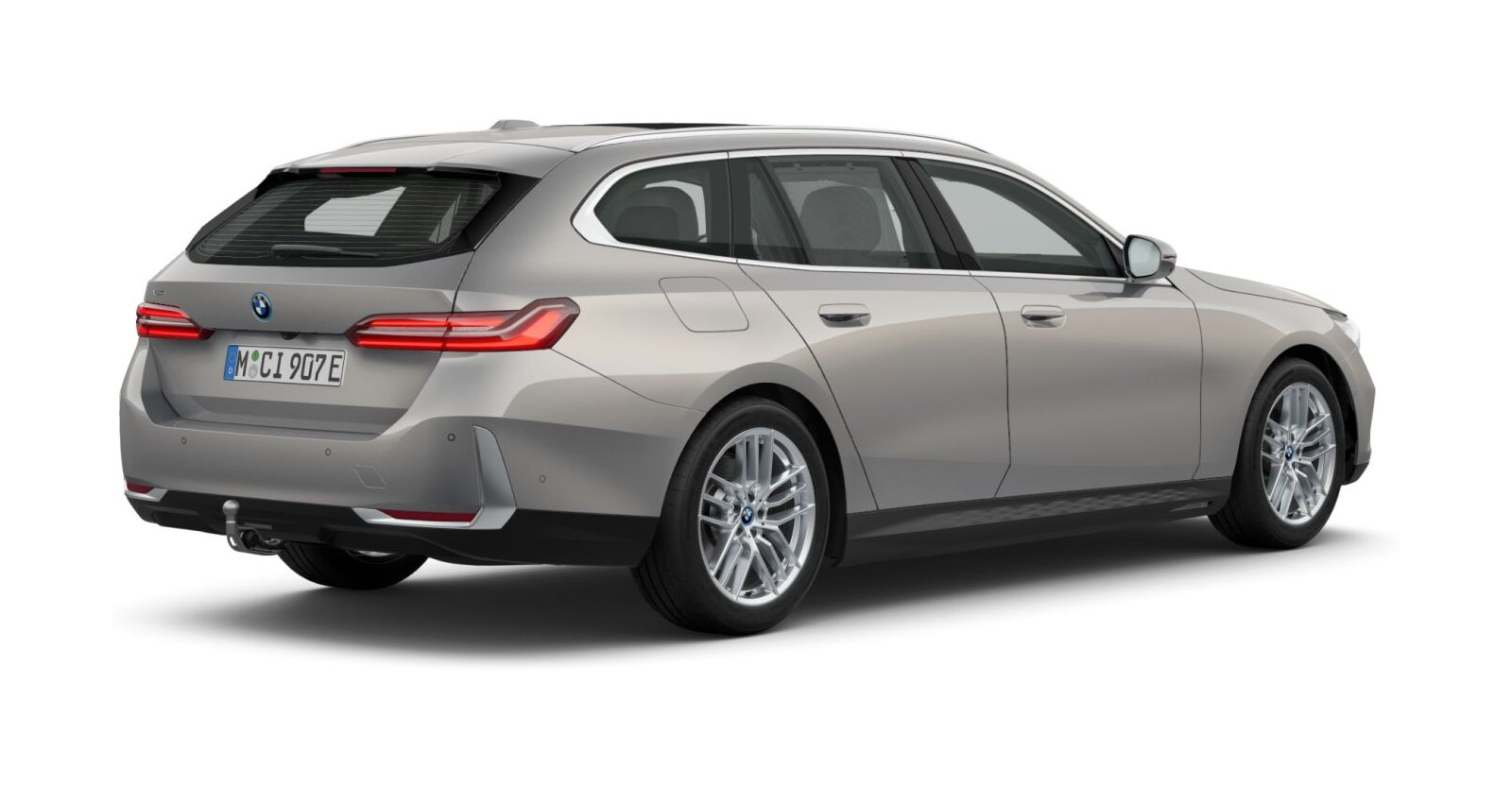 BMW BMW 5er in Grau von hinten