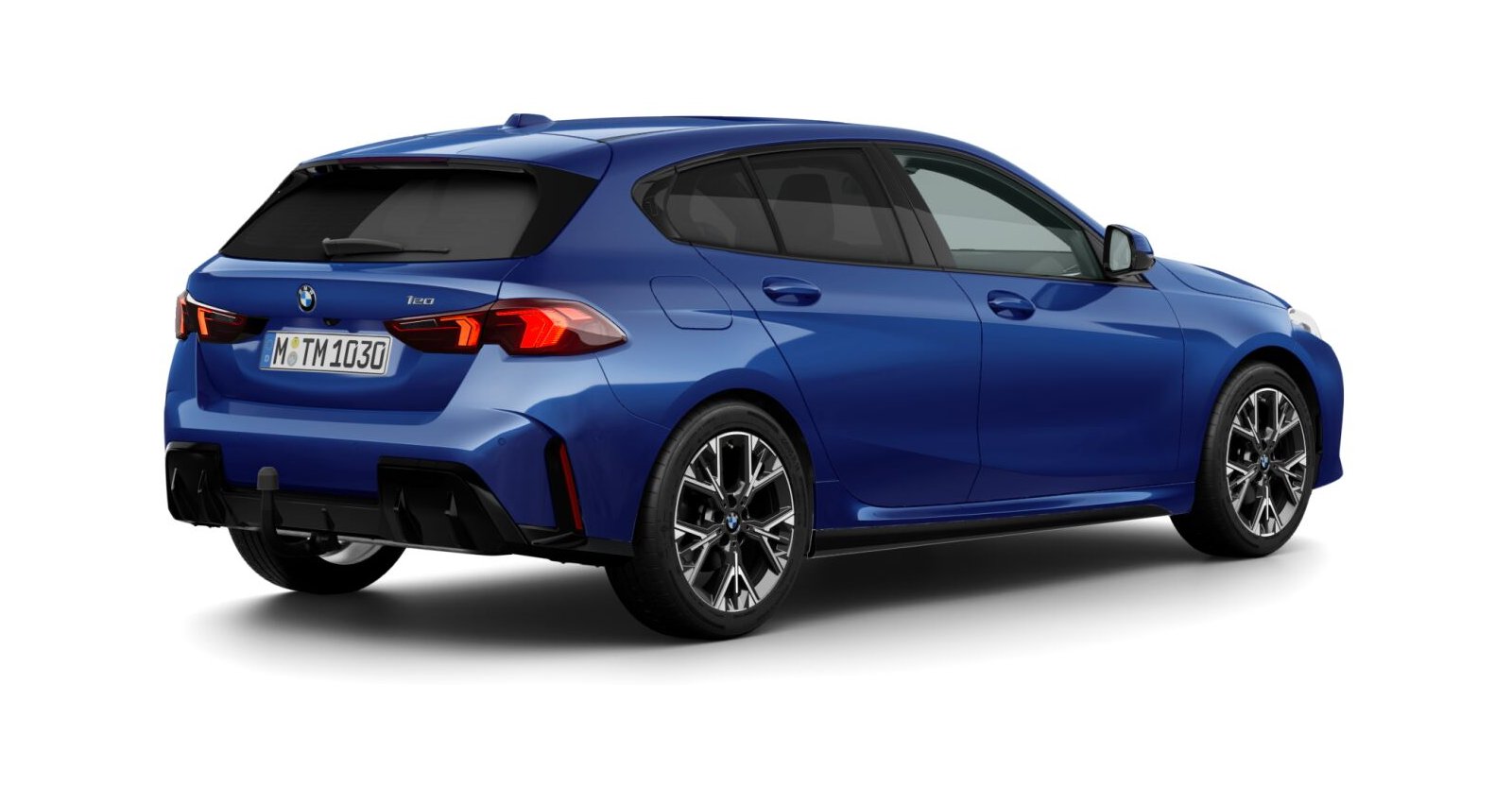 BMW BMW 1er in Blau von hinten